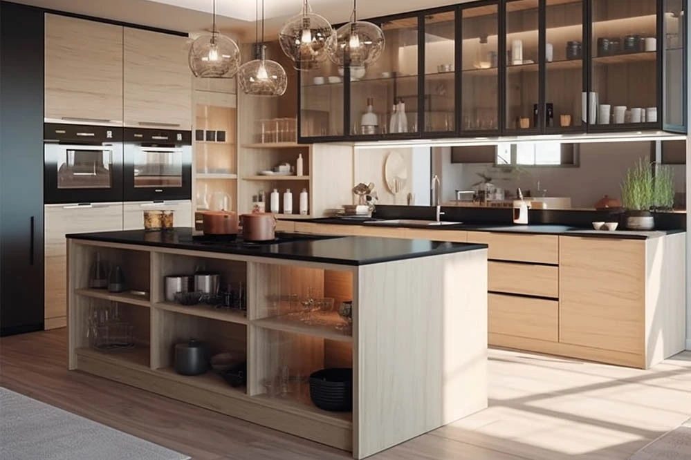 Enhancing Your Kitchen Aesthetics with Modern Light Wood Kitchen Cabinets