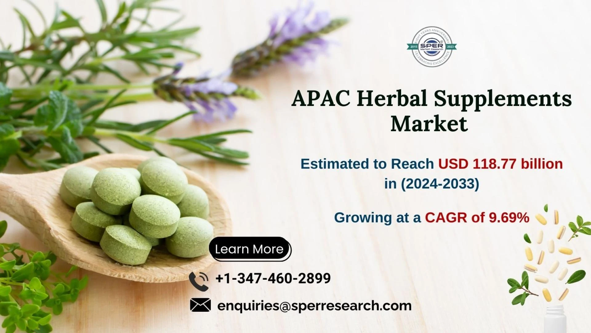 Asia Pacific Herbal Supplements Market Size, Share, Growth, Upcoming Trends, Business Challenges, Opportunities and Forecast 2033: SPER Market Research