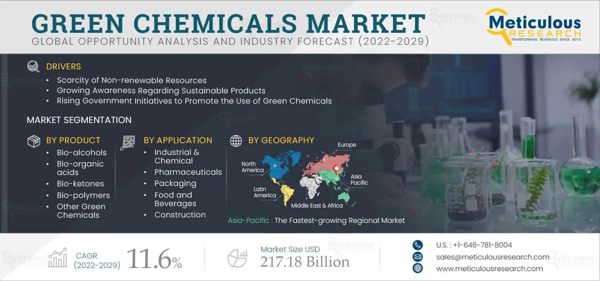 Green Chemistry Chemicals Market Size Report, 2022-2029