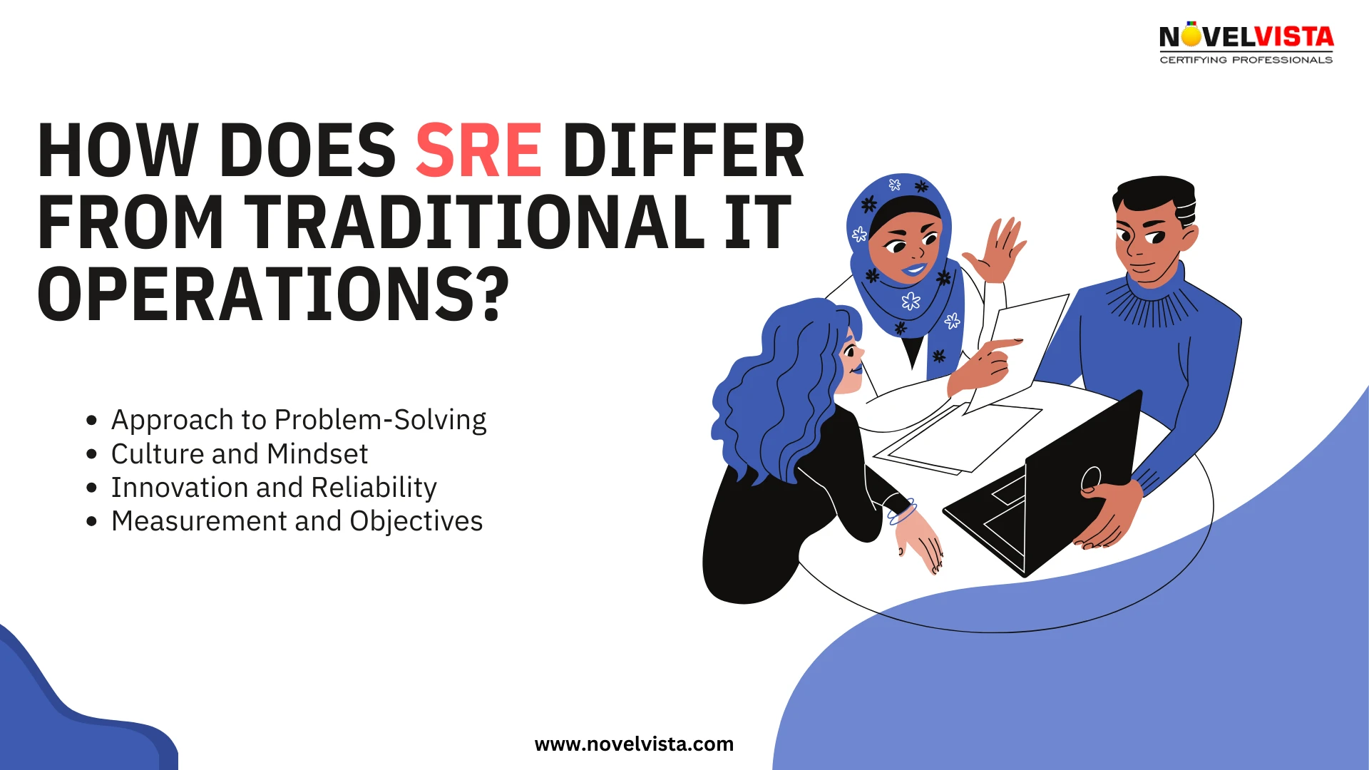 How does SRE differ from traditional IT operations?