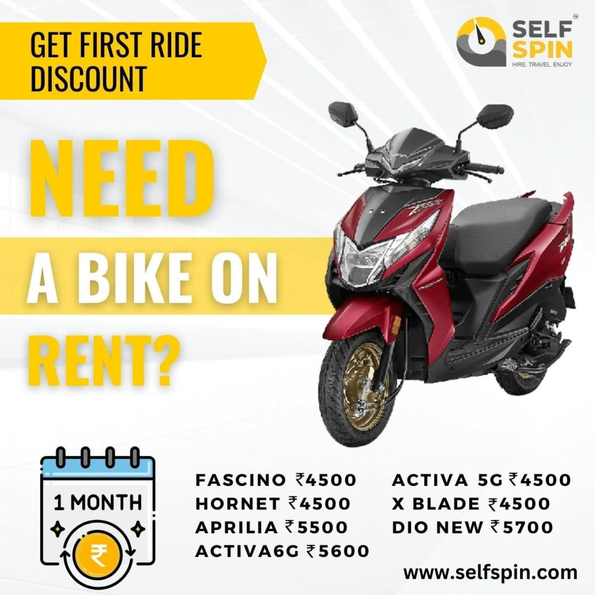 Ride Pune Like a Local: Rent a Bike with SelfSpin for Ultimate Convenience