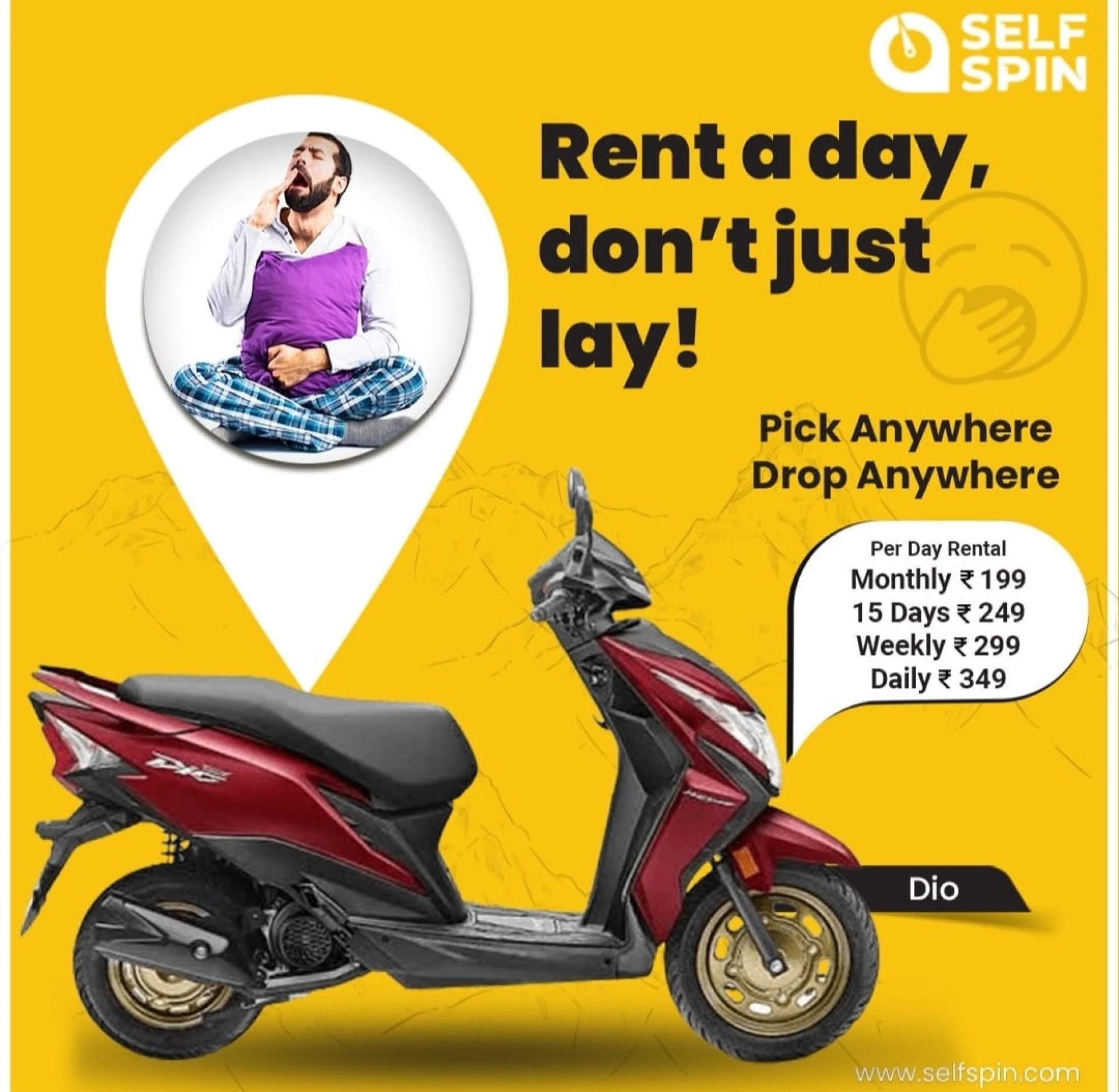 Breeze Through Bangalore: Book a Scooty with SelfSpin