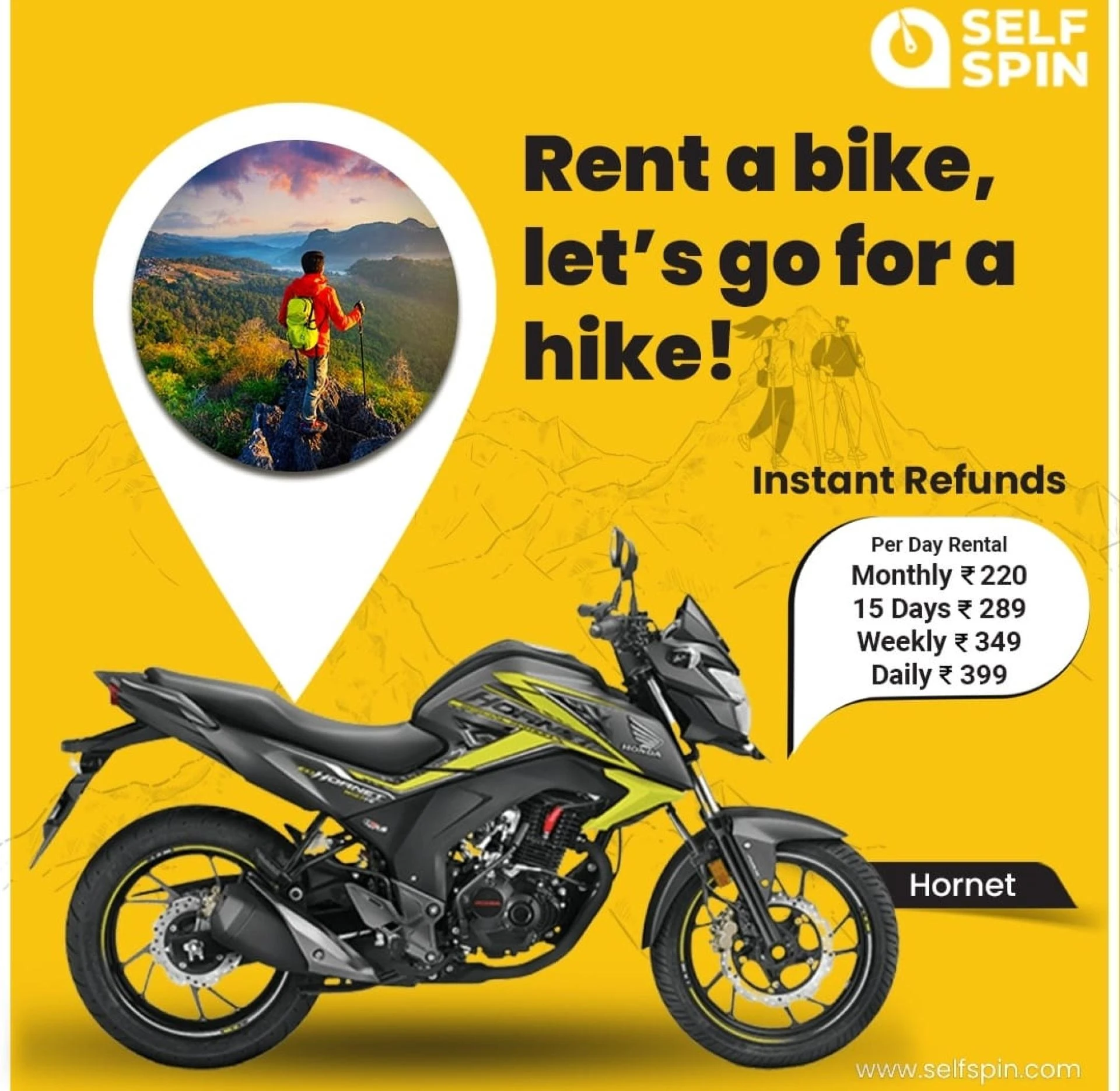 Discover Pune Effortlessly: Rent a Bike with SelfSpin