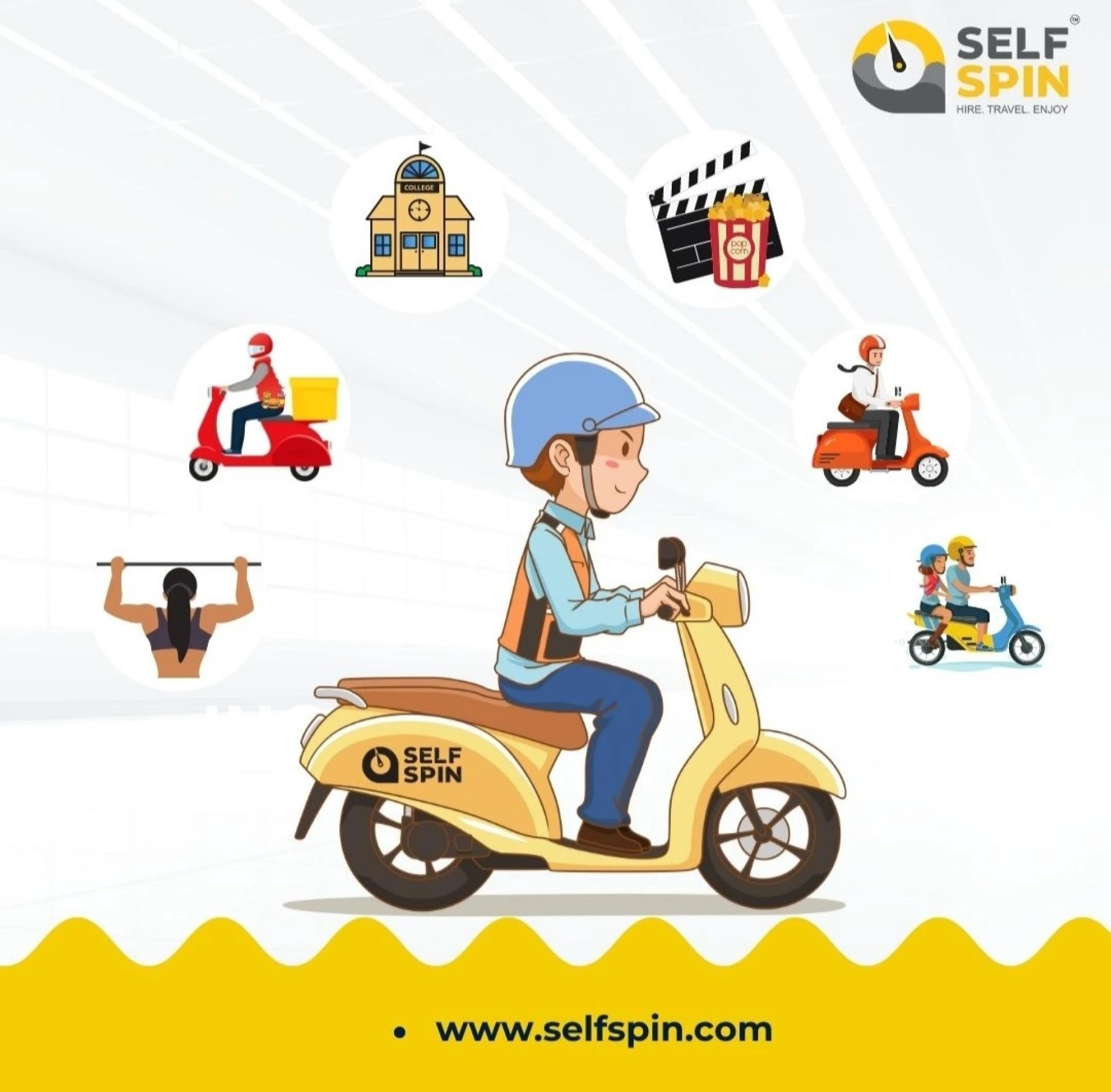 Spin &amp; Explore: Nearby Adventures with SelfSpin's Rent Bikes in Bangalore