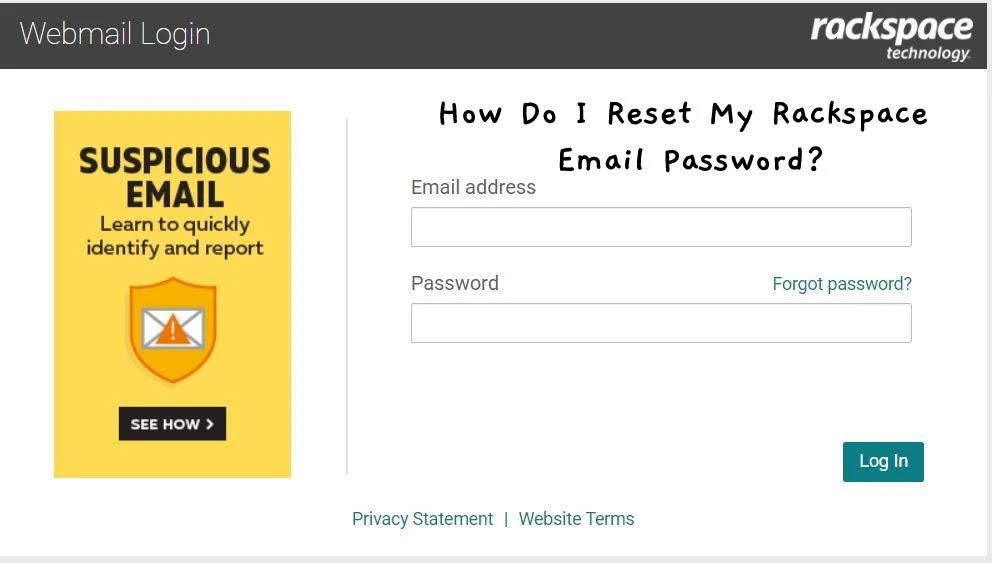 How Do I Reset My Rackspace Email Password?