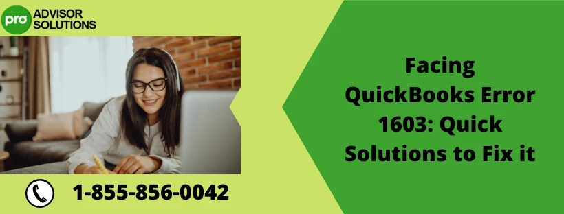 How to Rectify QuickBooks Desktop Error 1603