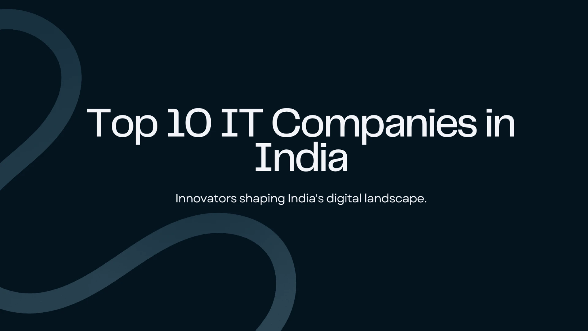 TOP 10 IT COMPANIES IN INDIA BY MARKET CAP 2024