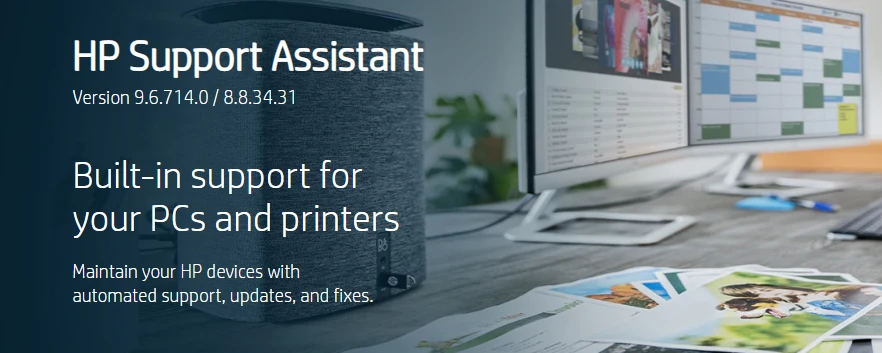 How would I discover the HP Printer Assistant in Windows 10?
