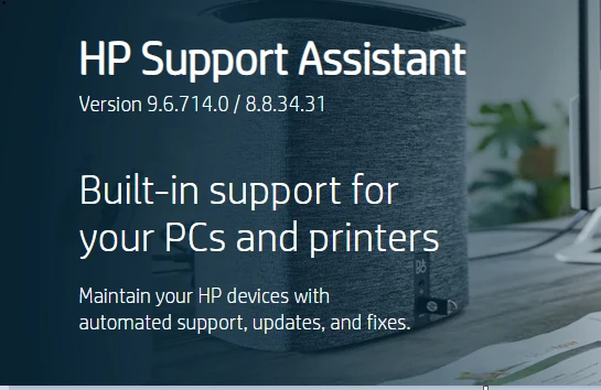 Download HP Support Assistant Version 9.6.714.0 &amp;  8.8.34.31