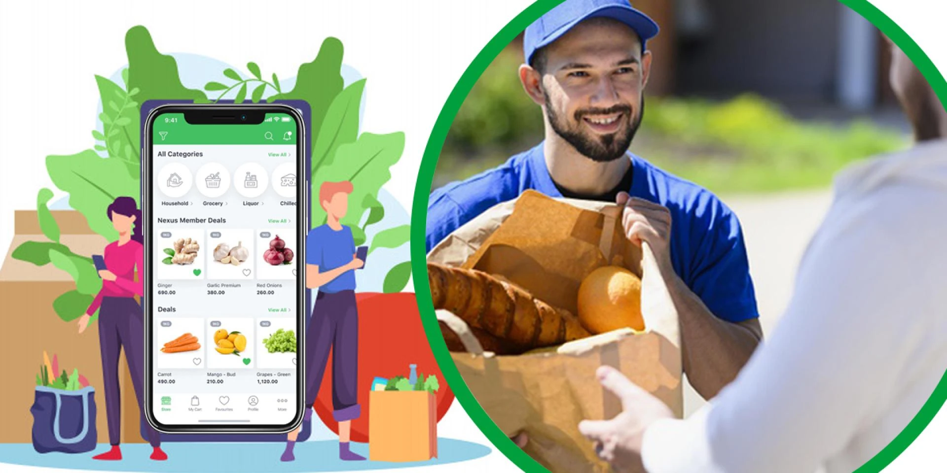 Delivering healthy and nutritious groceries using the Instacart clone app