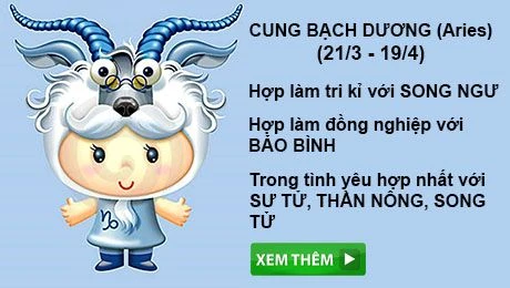 Tử vi hàng ngày cung Bạch Dương chuẩn xác