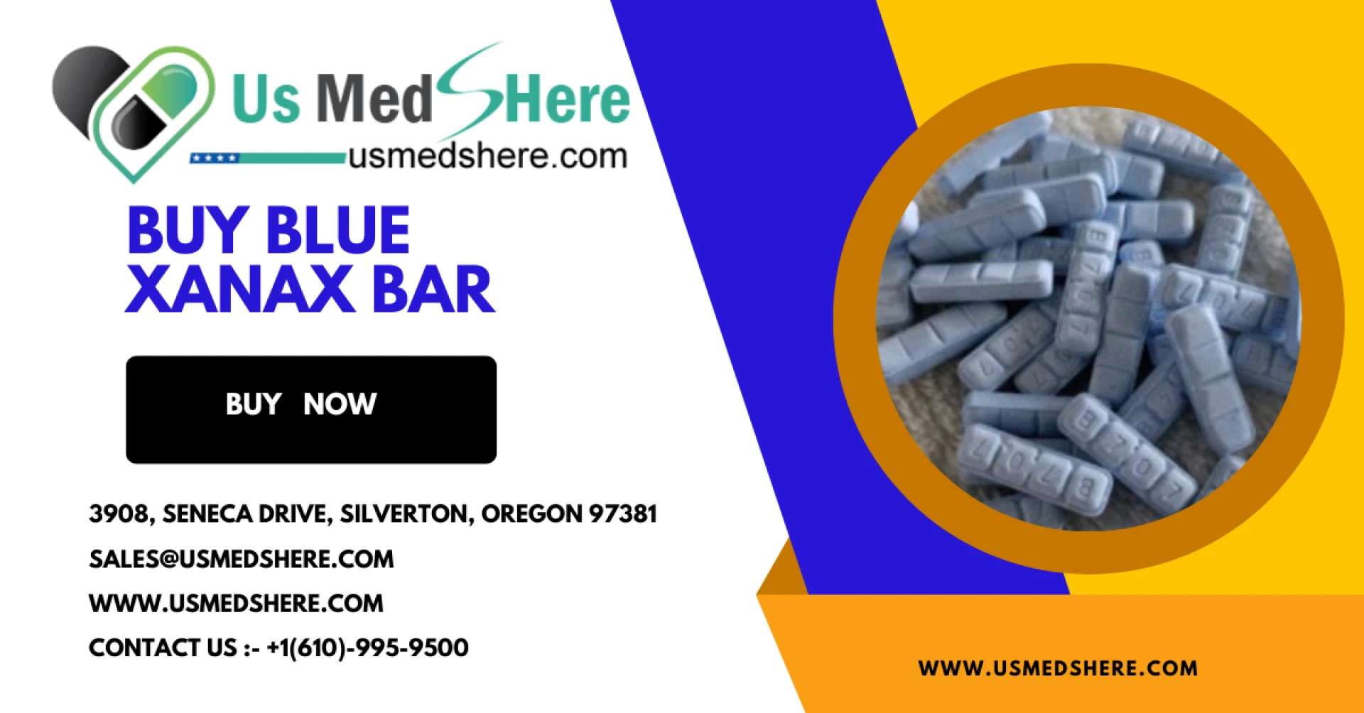 Buy Blue Xanax Bar Online with 10% Off Home Delivery