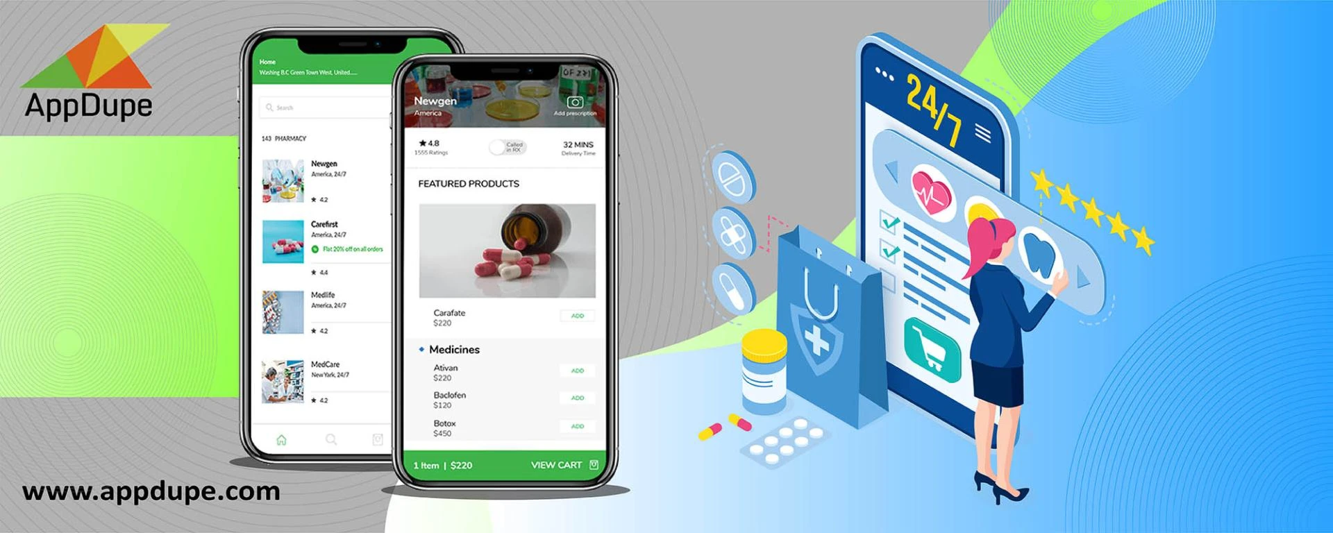 Know the foremost creator of an Online pharmacy delivery app