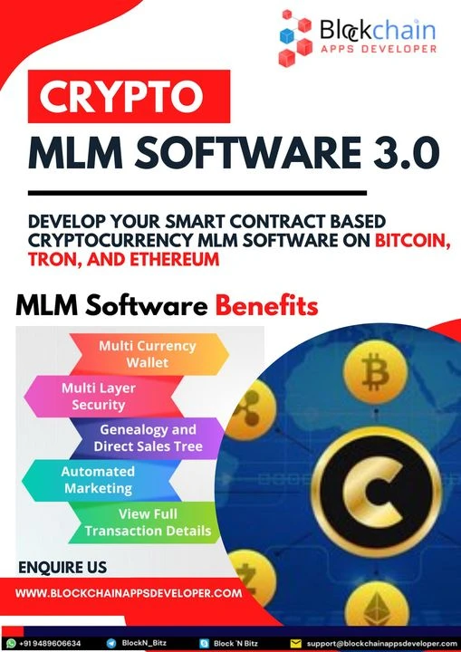 Cryptocurrency MLM Software 3.0 - Start, run and grow your business!
