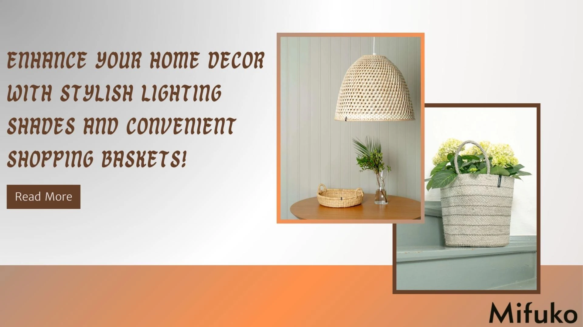 Enhance Your Home Decor with Stylish Lighting Shades and Convenient Shopping Baskets!