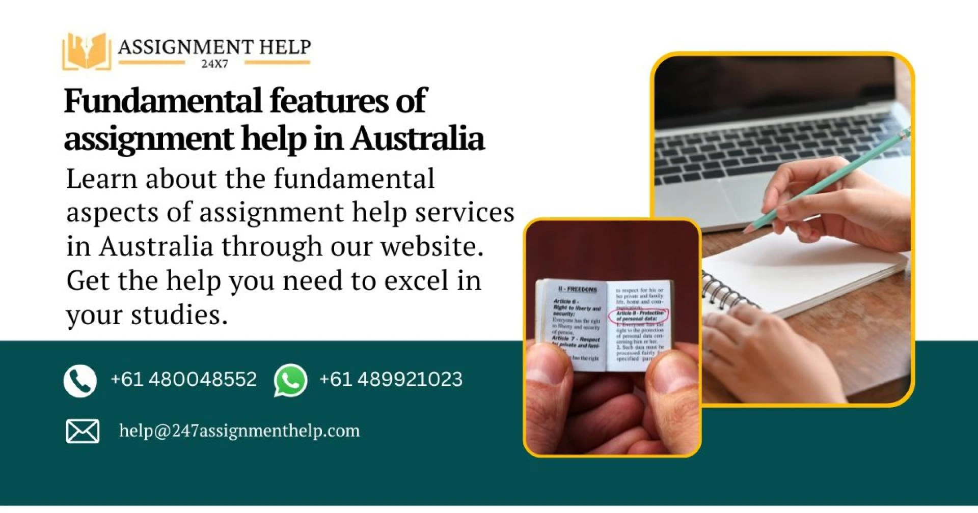 Fundamental features of assignment help in Australia