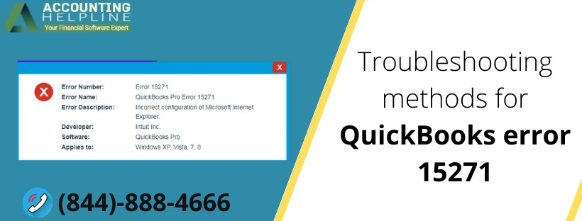 How to eliminate QuickBooks Error 15271 with easiest steps