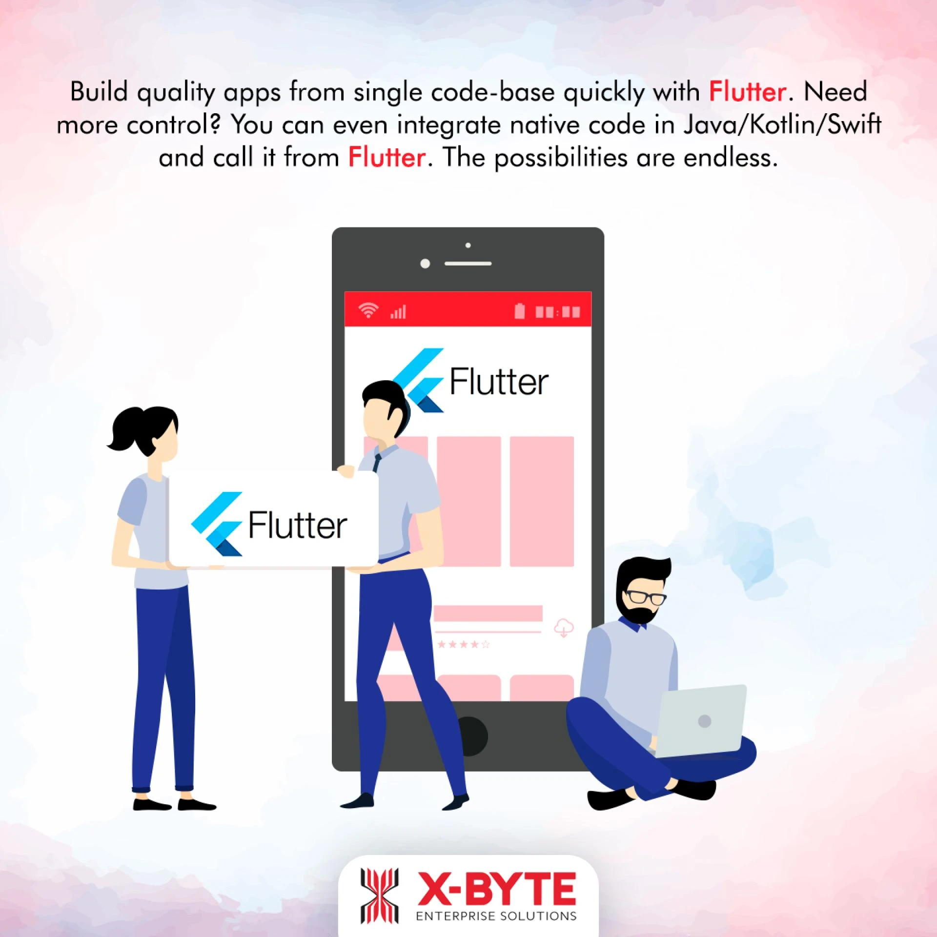 Flutter Mobile App Development Company USA | Flutter App Development Services | X-Byte Enterprise So