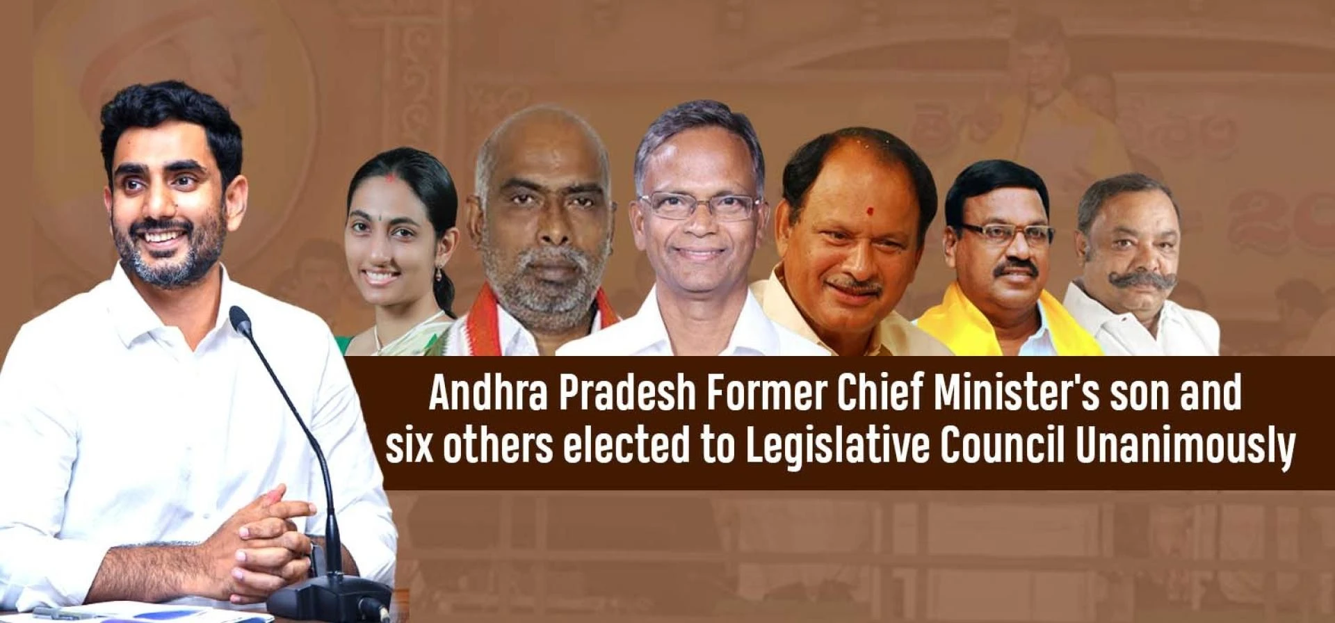 Andhra Pradesh Former Chief Minister's son, and six others elected to Legislative Council Unanimously.