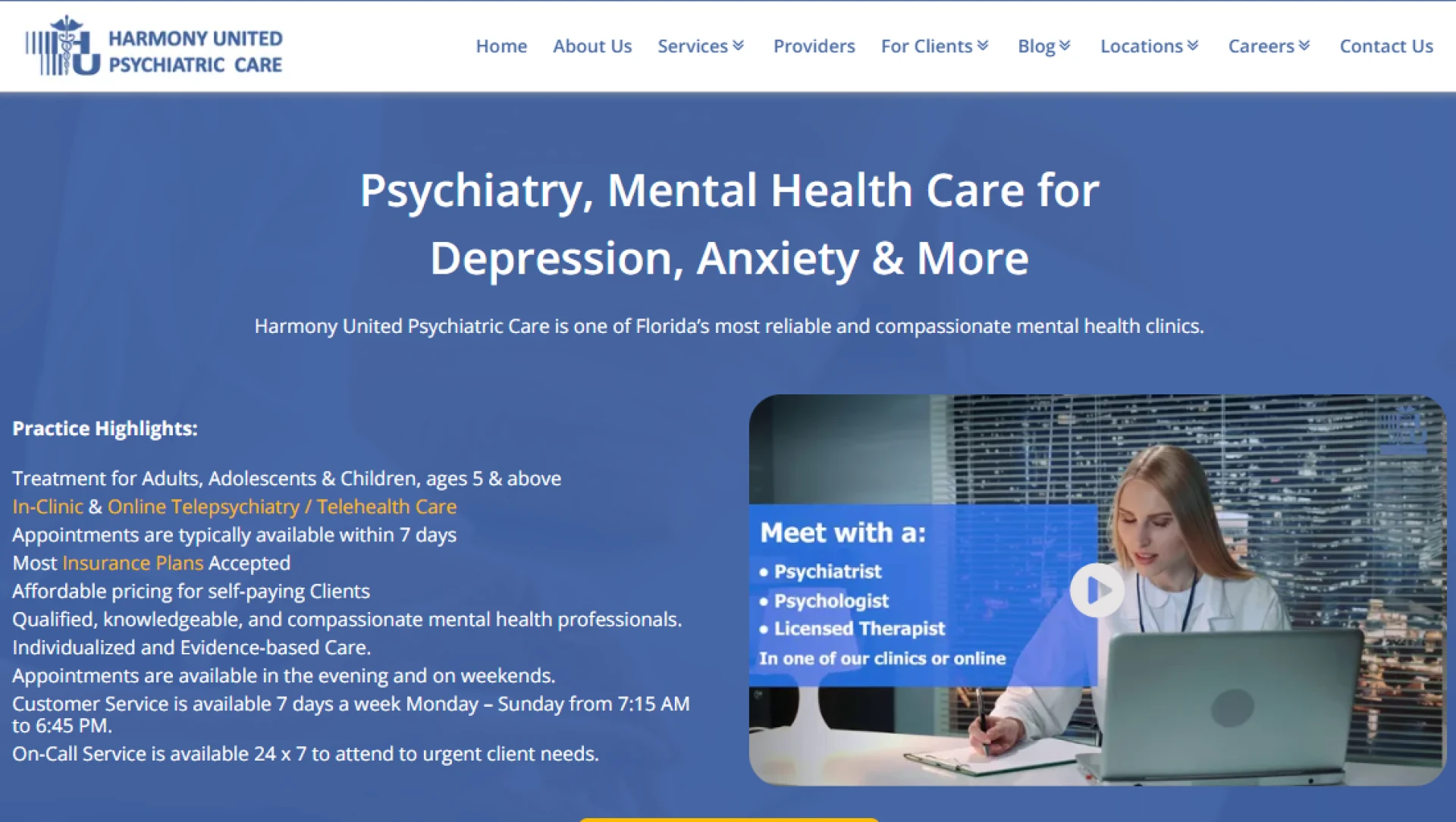 Best Mental Health Clinic, Psychiatry, Telepsychiatry, Psychiatrists &amp; More Issue lady Lake