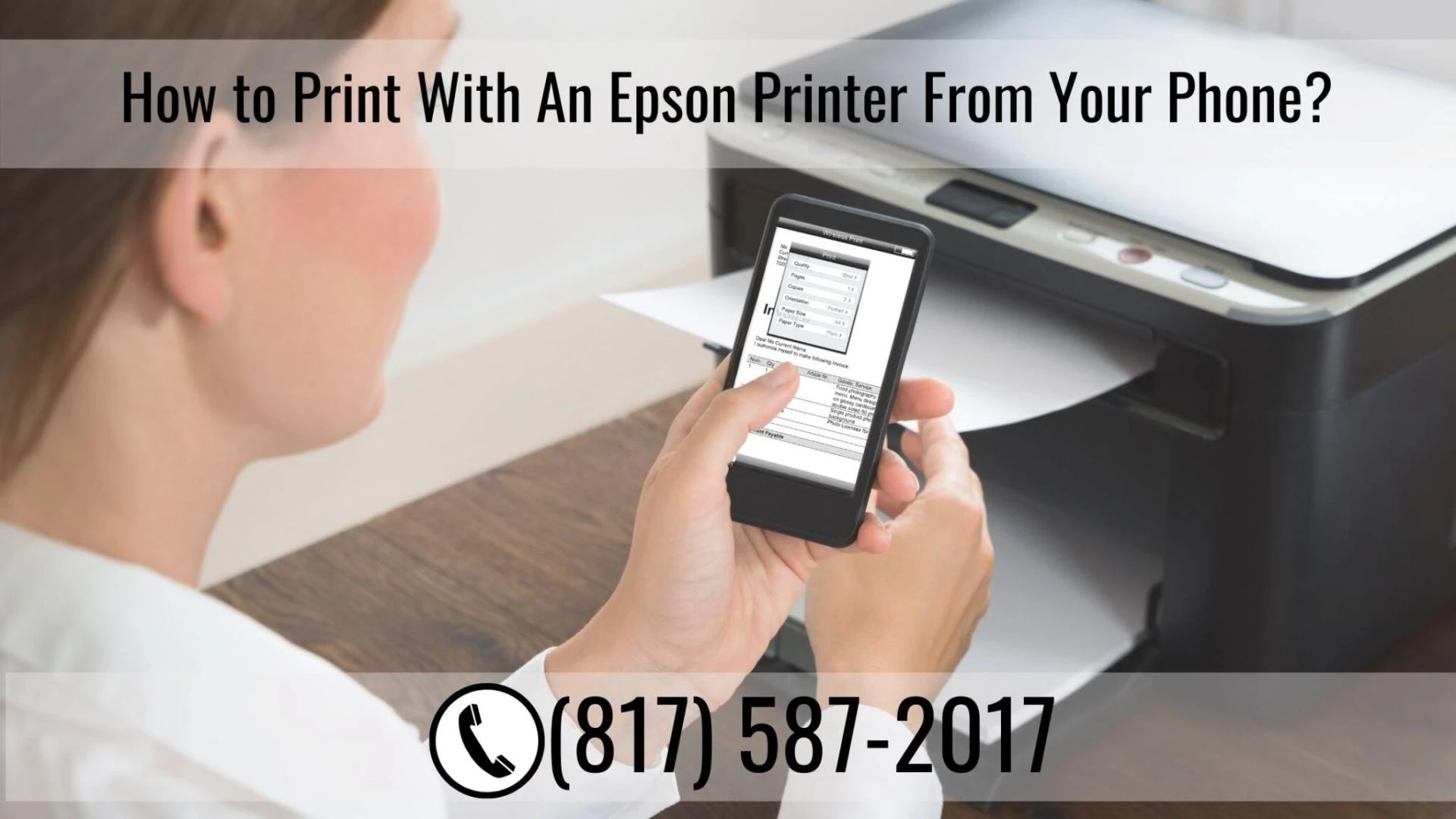 How do you print with an Epson printer from your smartphone?