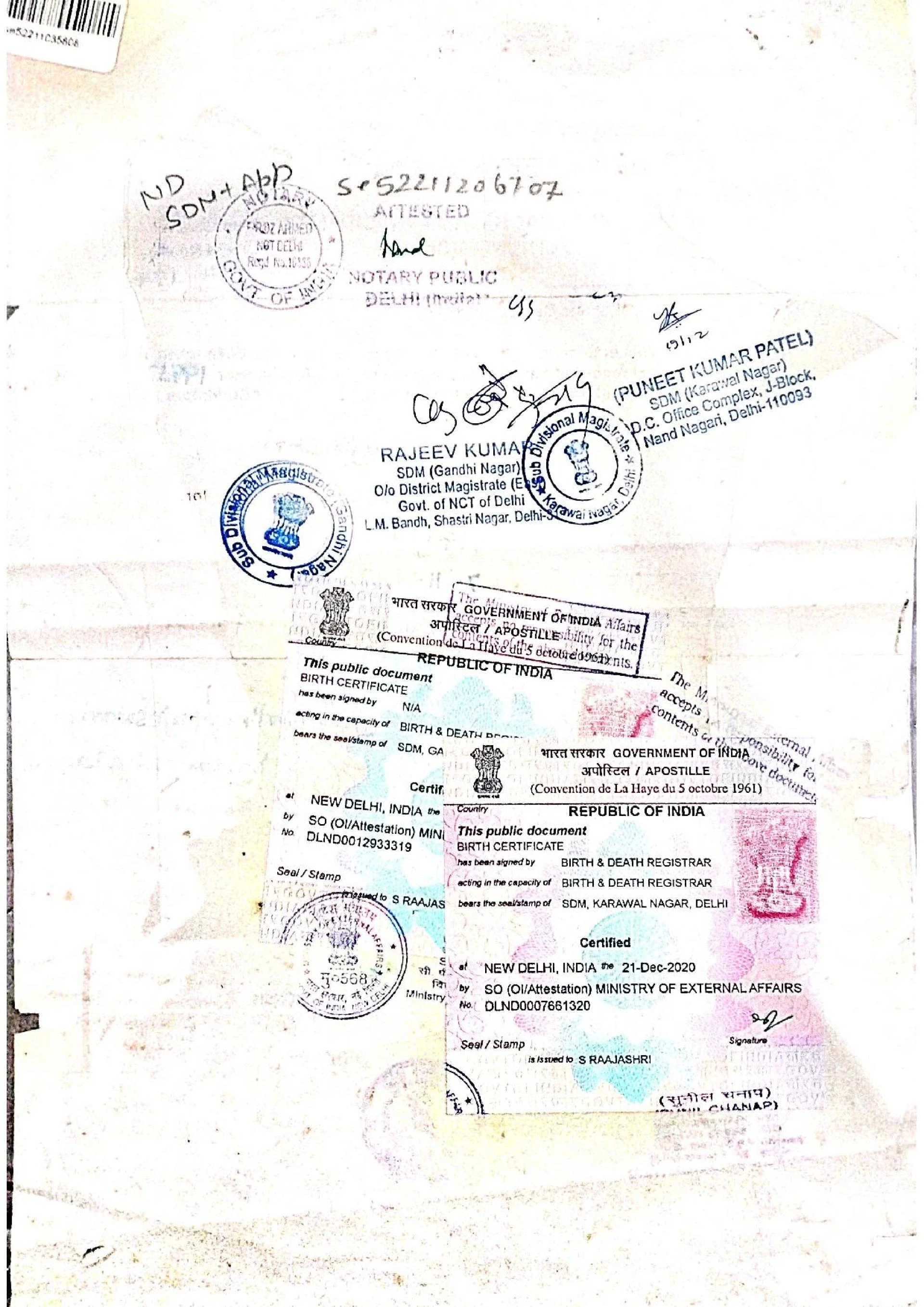 OMAN EMBASSY ATTESTATION IN INDIA