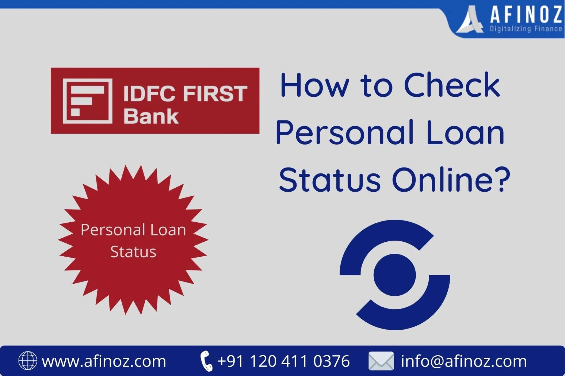 How to check IDFC First Bank Personal Loan Status?