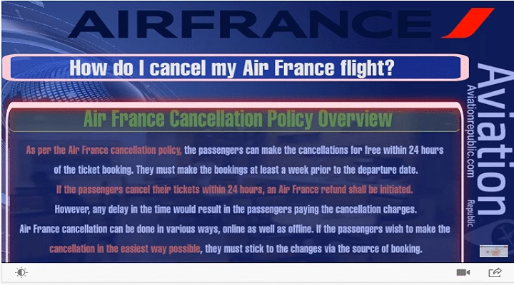 How do I cancel my Air France flight? Find Out Here!