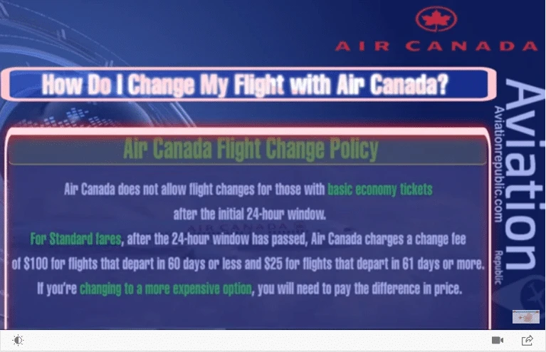How Do I Change My Flight with Air Canada?