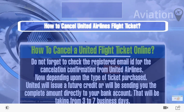 United Airlines Cancellation Policy! How to Cancel United Airlines Flight Ticket?