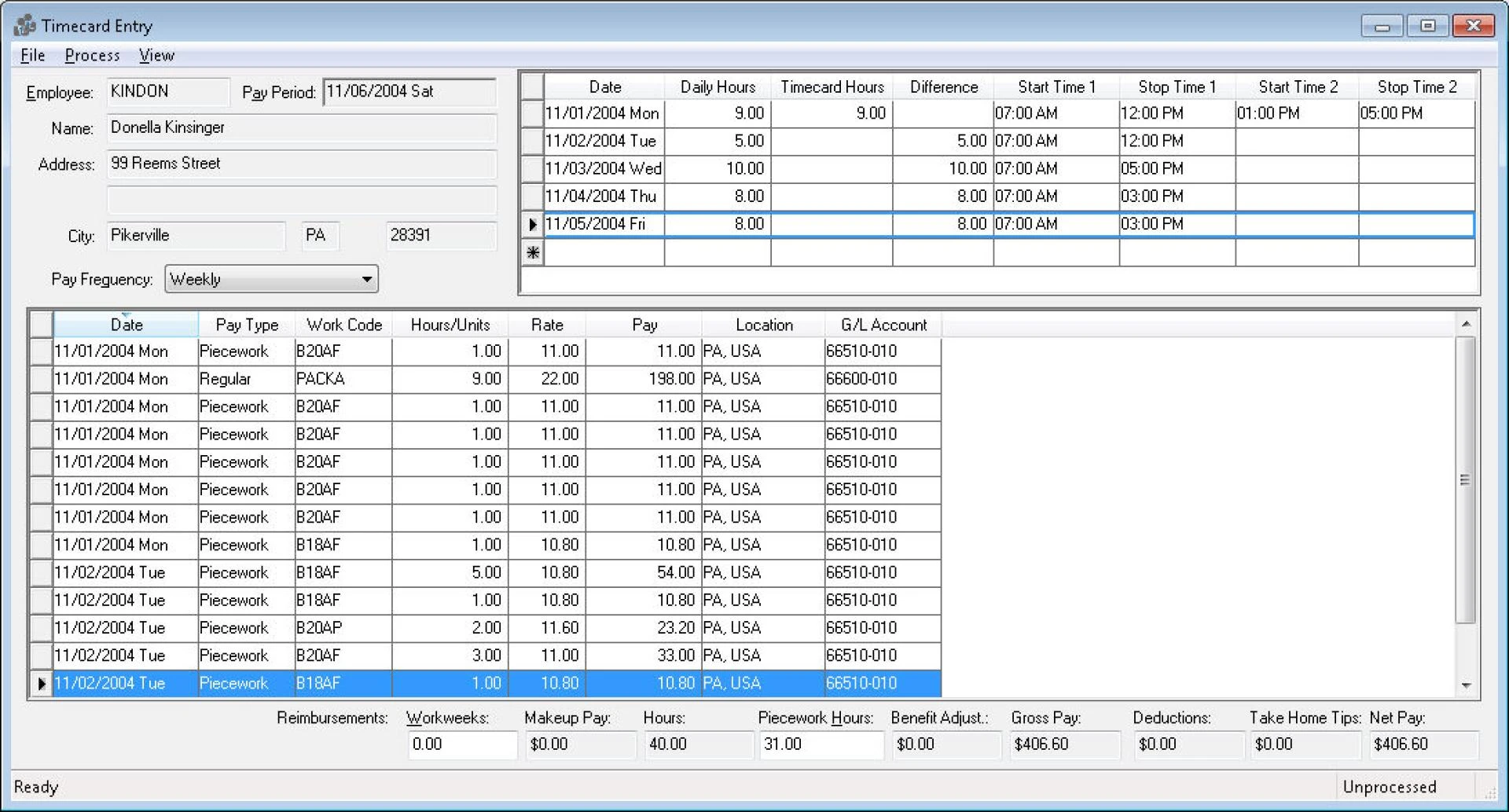 What is purpose of time sheet?