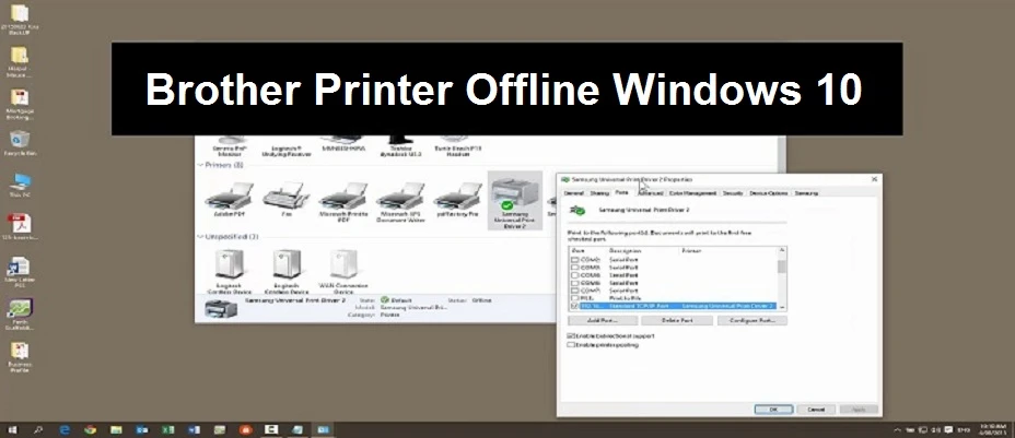 How to fix Brother Printer Offline windows 10?