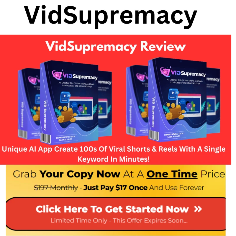 VidSupremacy Review: Create 100s of Viral Shorts &amp; Reels With a Single Keyword in Minutes!