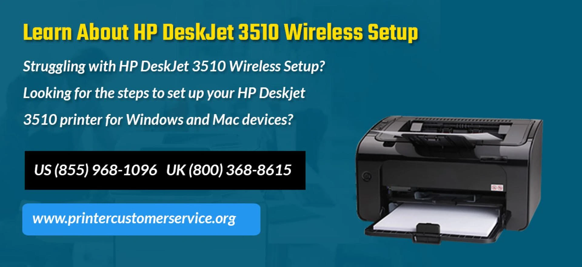 Learn About HP DeskJet 3510 Wireless Setup