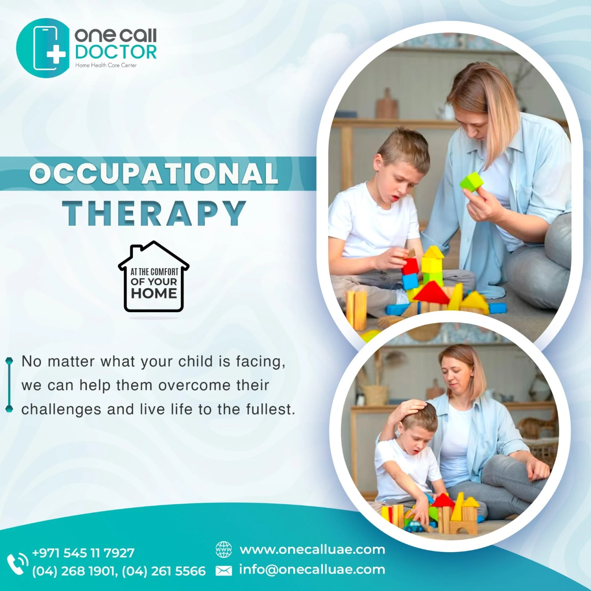 One Call Doctor’s Occupational Therapy at Home in Dubai | Best Occupational Therapy in Dubai