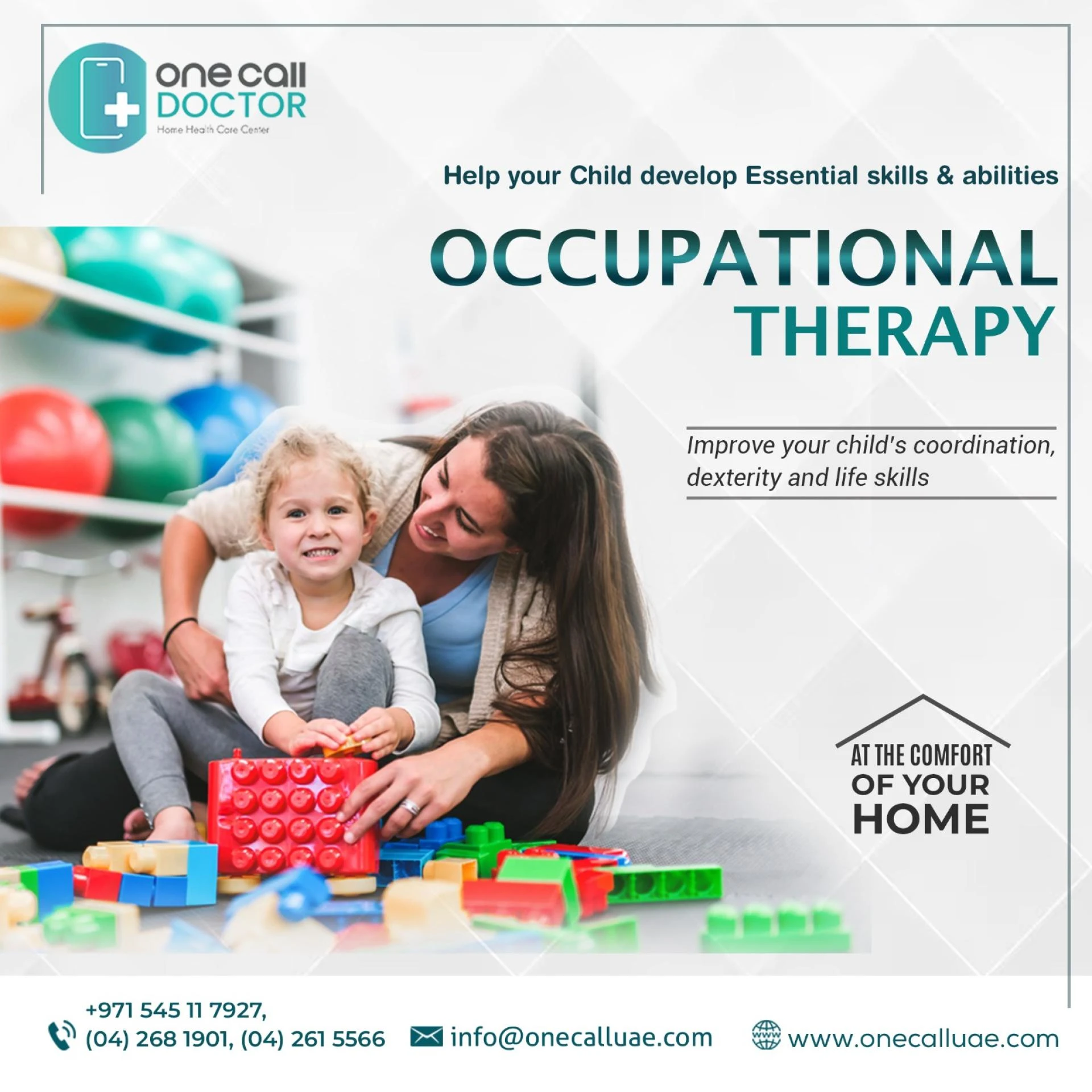 Occupational Therapy at Home in Dubai | One Call Doctor, Dubai