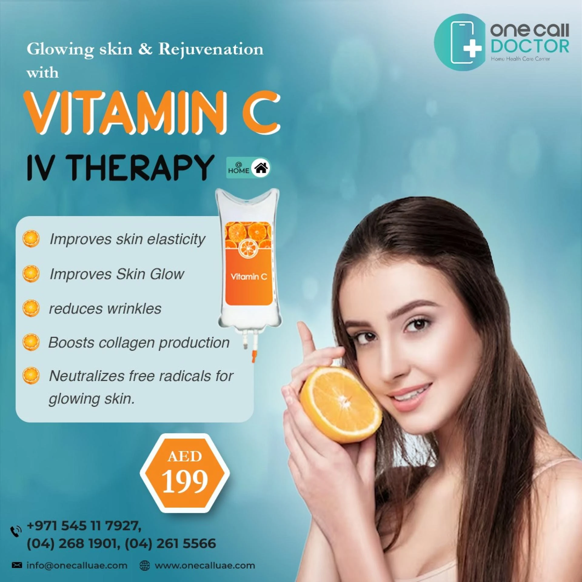 Multivitamin IV Therapy: One Call Doctor in Dubai
