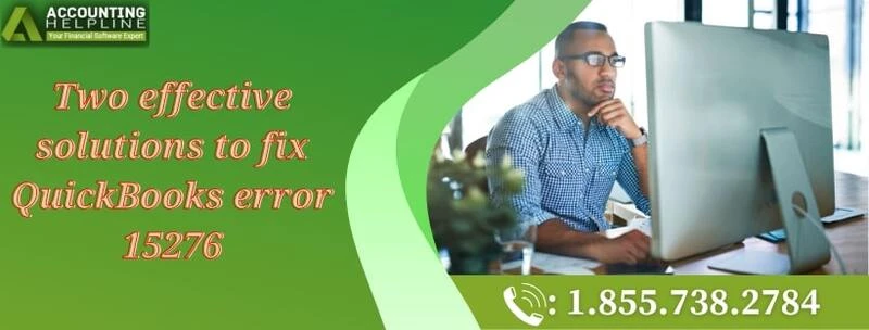 A proper method to troubleshoot QuickBooks error 15276