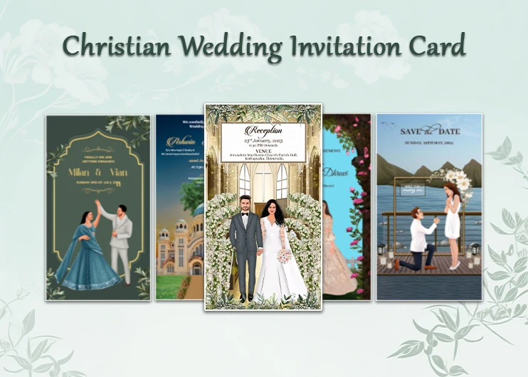 Capture Hearts with Our Stunning Christian Wedding Invitation Card