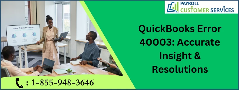 How to fix QuickBooks Error 40003