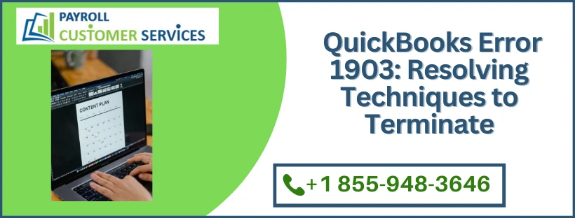 Best ways to fix QuickBooks Error 1903