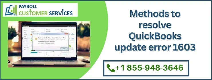 Various methods to fix QuickBooks update error 1603