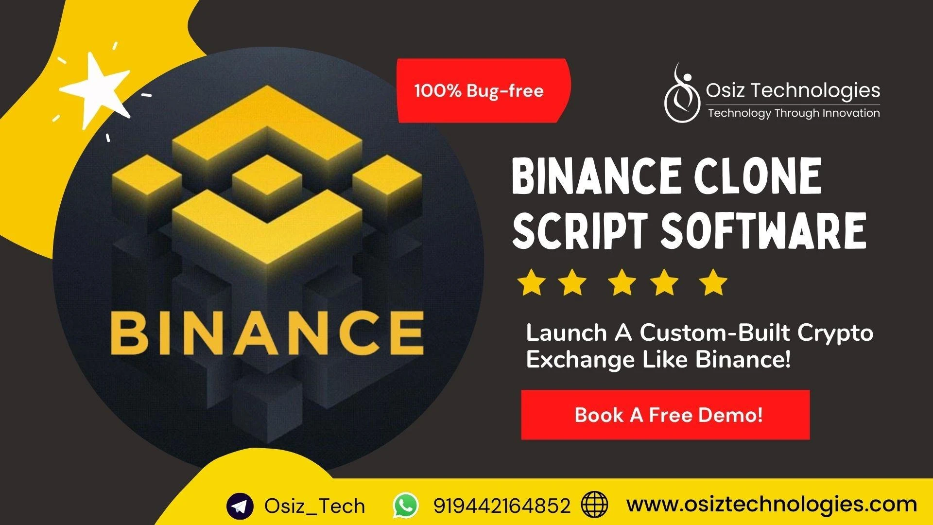 Launch your own Crypto Exchange App like Binance – Osiz Technologies