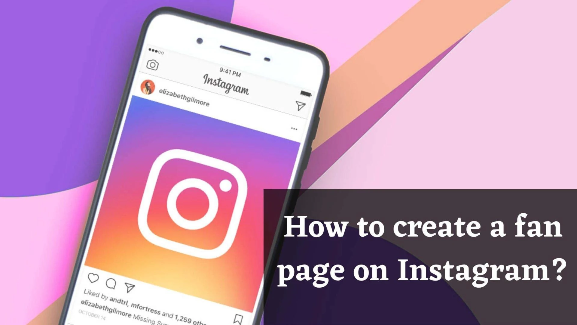 How to create a fan page on Instagram?