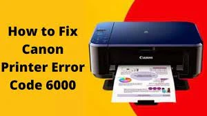 How do I fix A Canon Printer Error Code 6000?