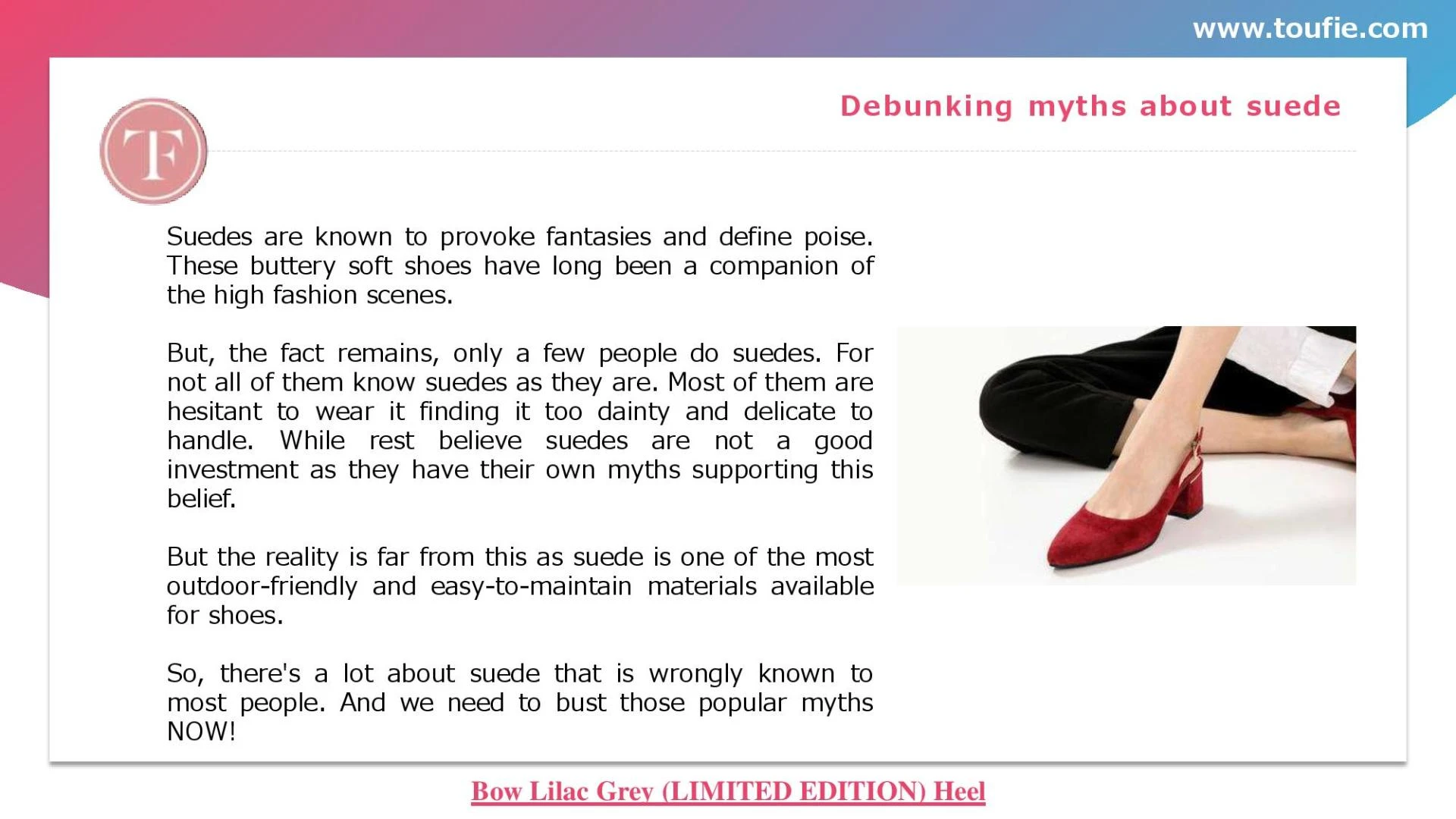 Debunking myths about suede