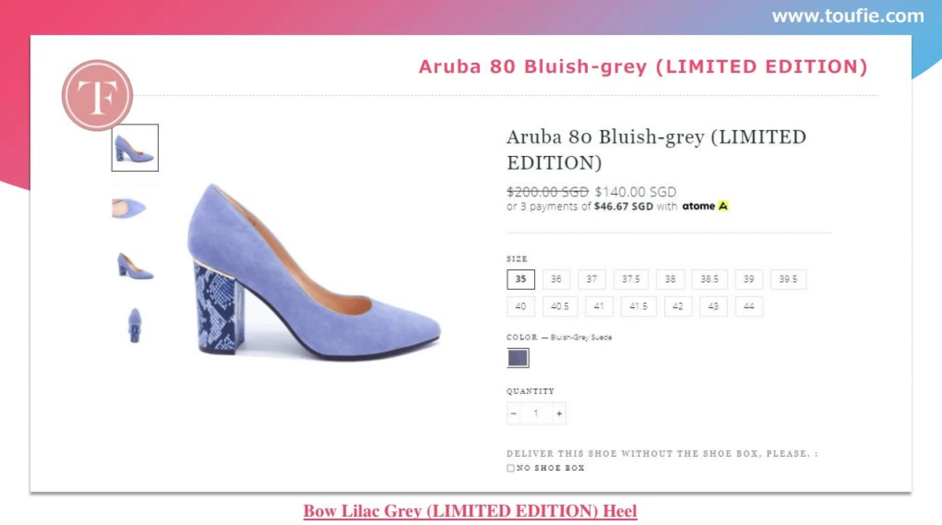 Aruba 80 Bluish-grey (LIMITED EDITION)