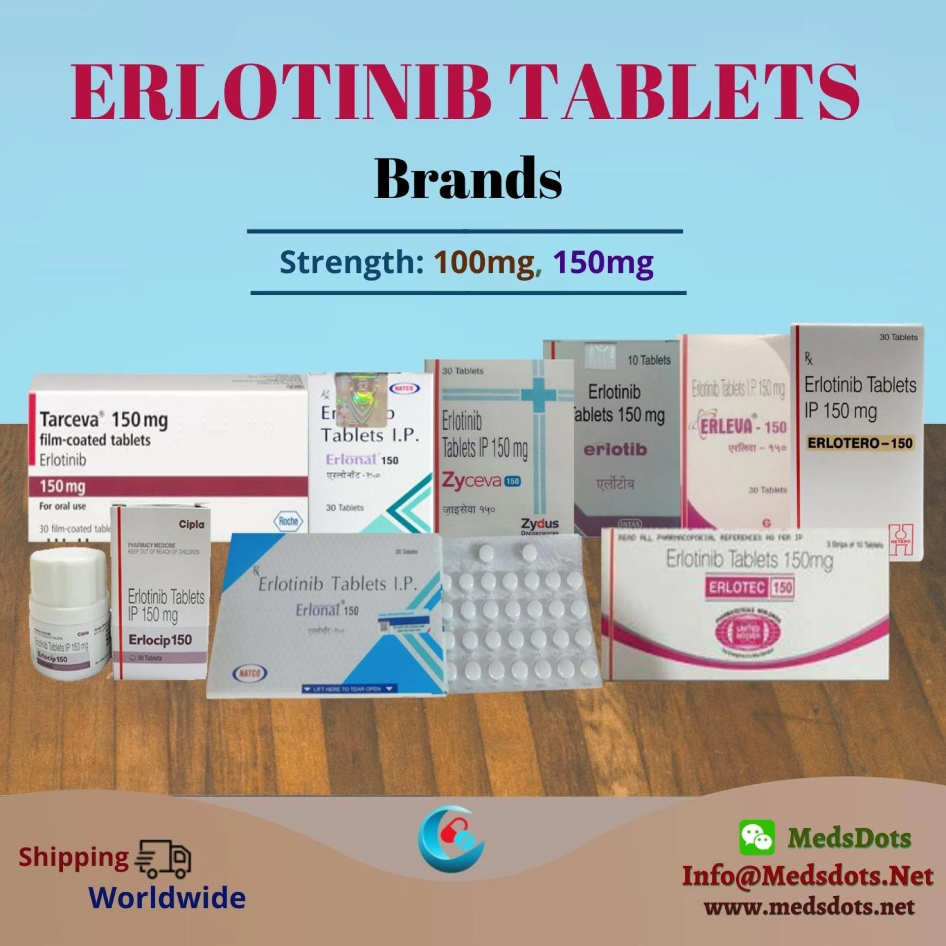 Erlonat 150mg | Erlonat Natco Erlotinib Tablets | Generic Tarceva Tablets