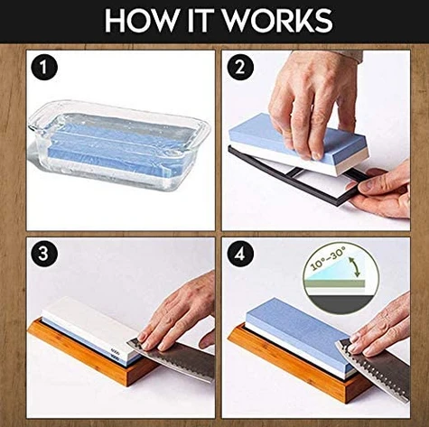 How to sharpen a knife using a whetstone