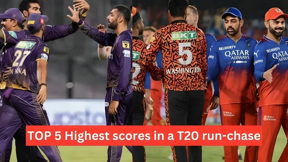 TOP 5 Highest scores in a T20 run-chase